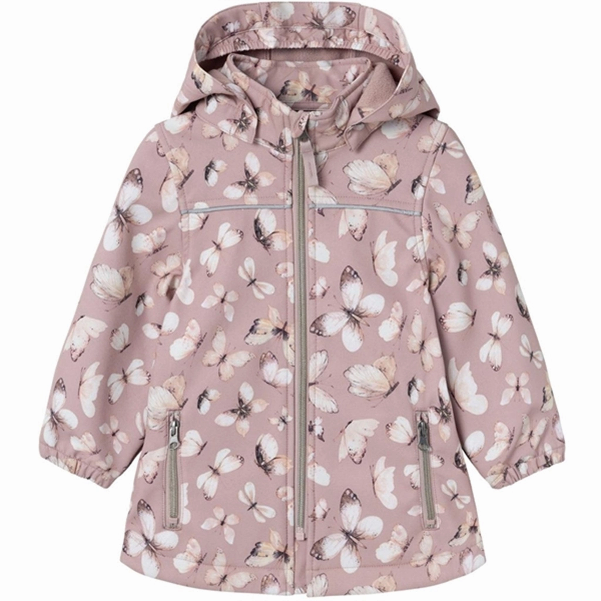 Sun Protection Fabric Seamless Design Name it Deauville Mauve Alfa08 Softshell Long Jacket Fly