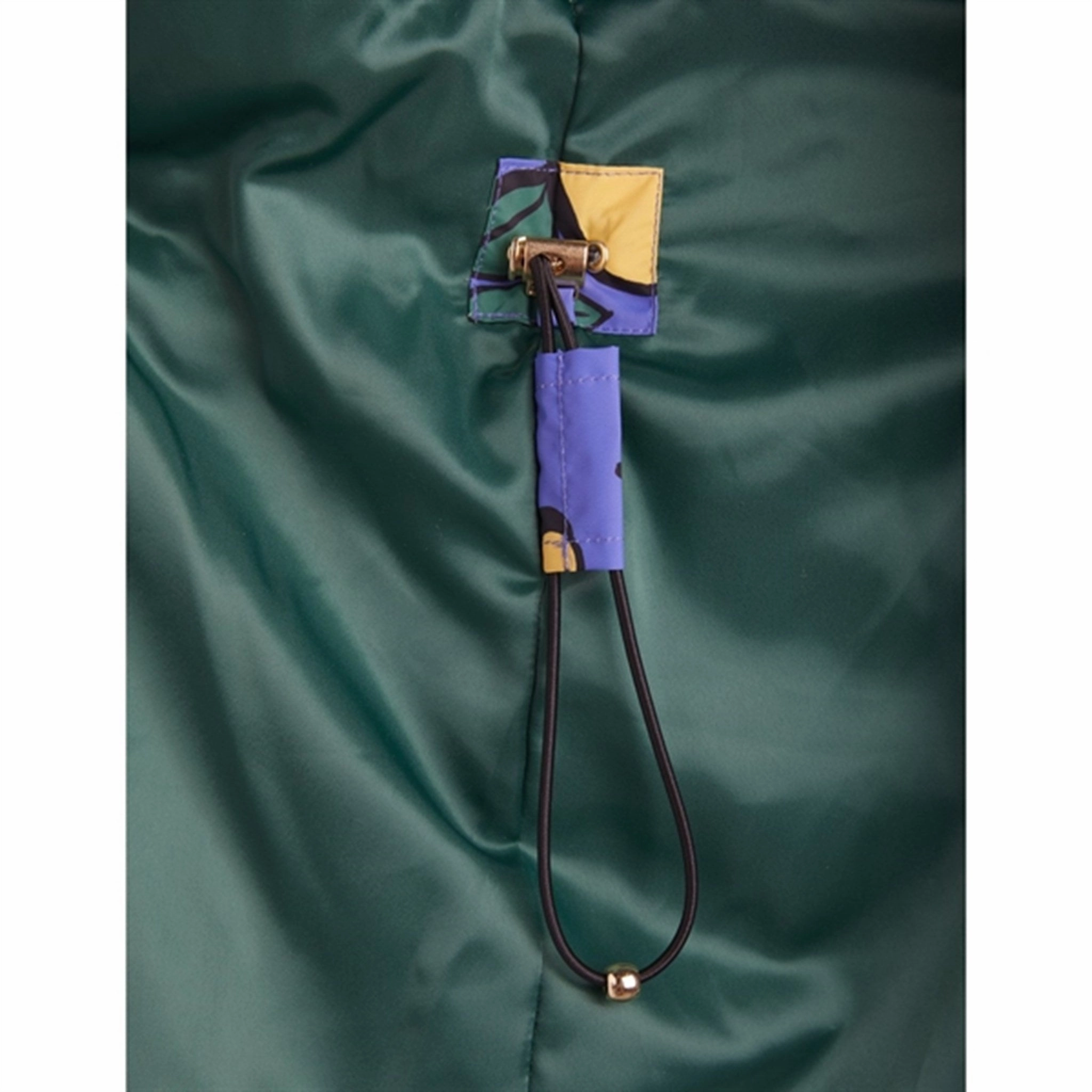 Dry Weather Look Magnetic Closures Mini Rodini Lemons Aop Heavy Puffer Jacket Blue