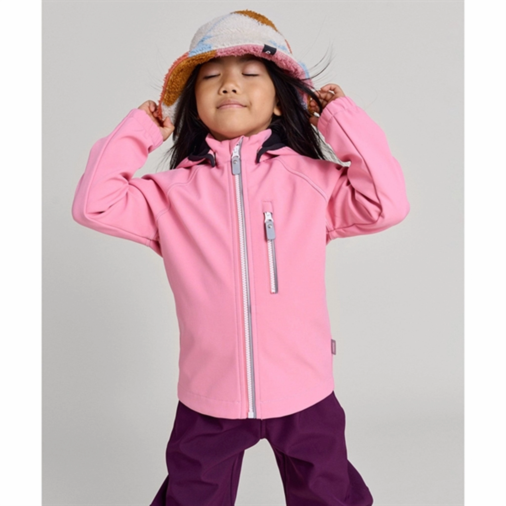 Stylish Chill Piece Reima Softshell Jacket Vantti Blush Rose