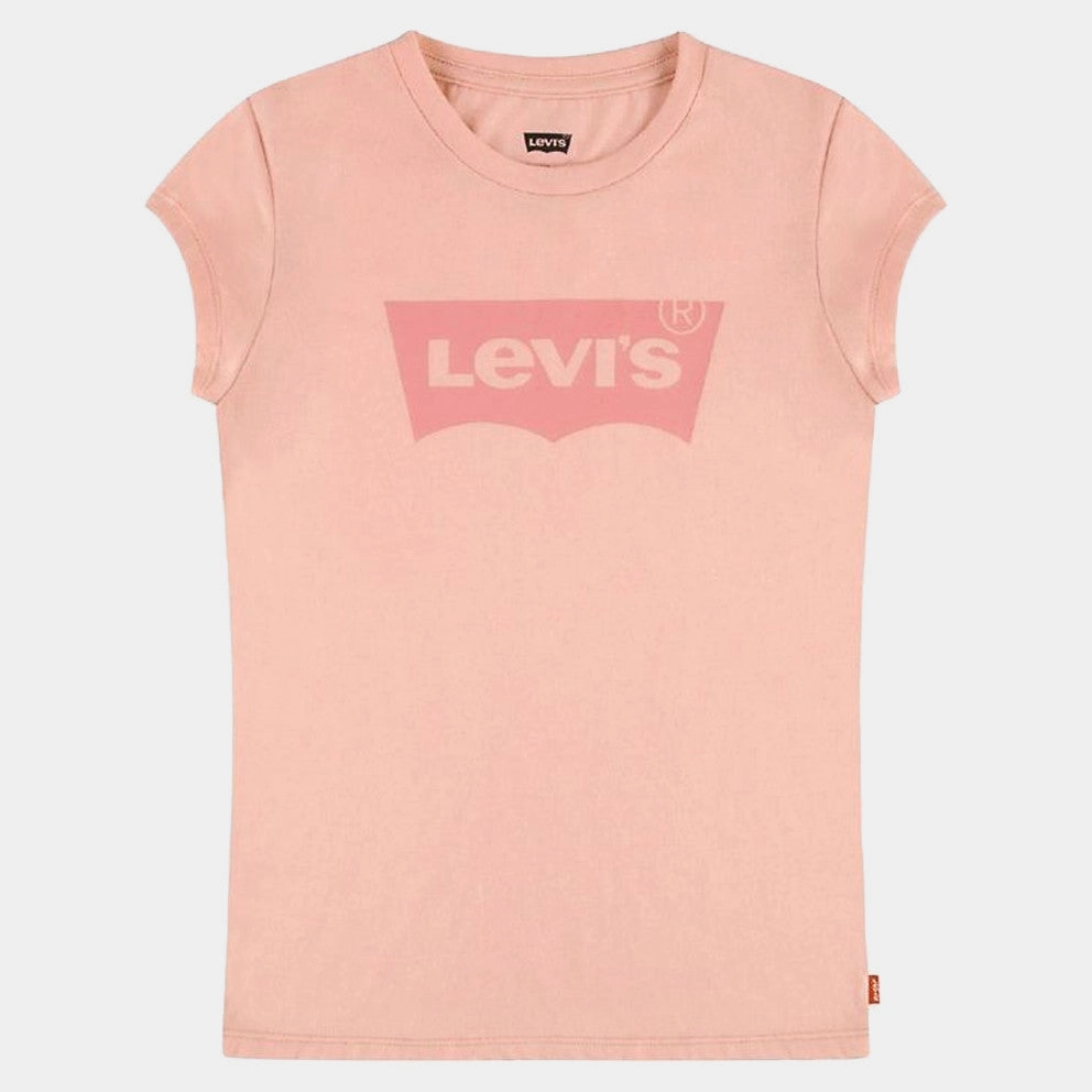 Levi's Kids maglietta manica corta da bambina Logo Classic 3E4234 AED rosa Relaxed Comfort Soft Brushed Finish