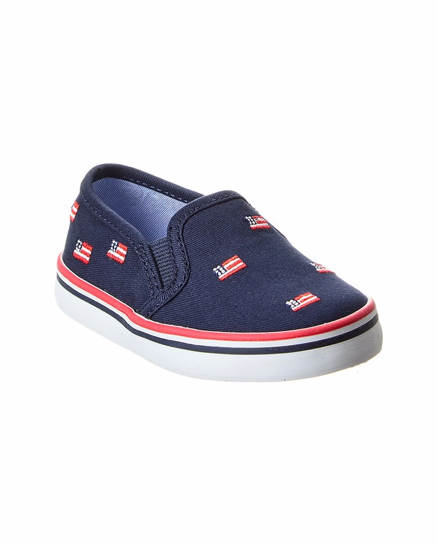Durable Synthetic Walk Tech Janie and Jack Flag Sneaker