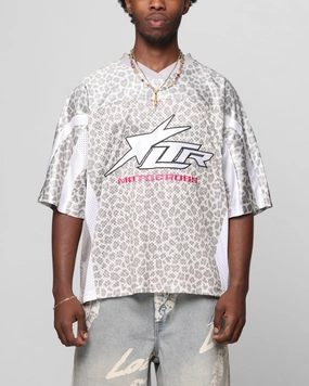 Customizable Fit System Loiter End Zone Jersey Snow Leopard