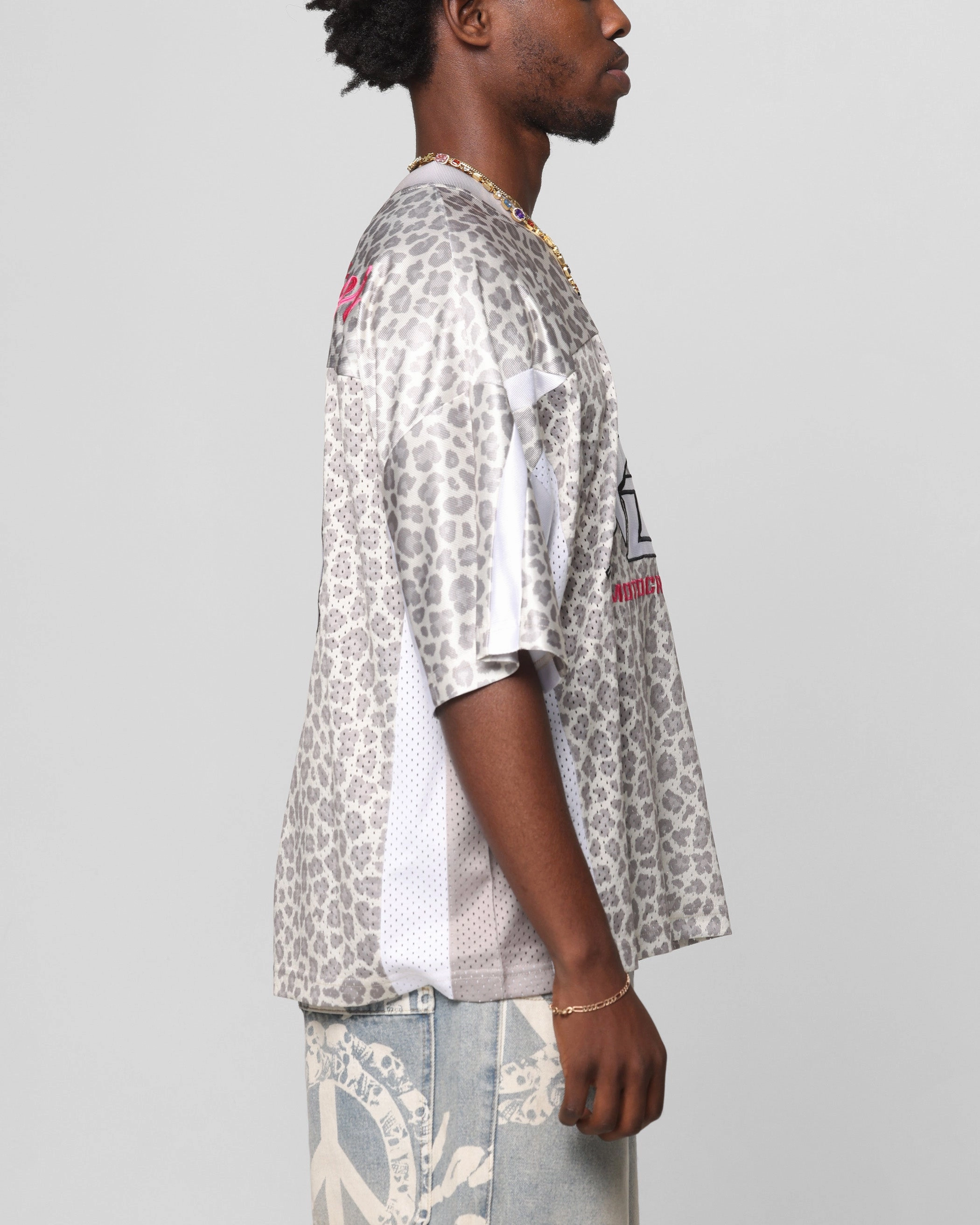 Loiter End Zone Jersey Snow Leopard Tight Feel