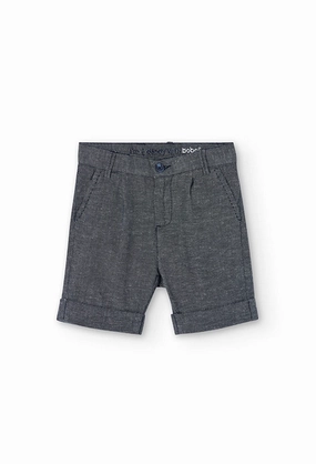 Flexible Waistline Boboli bermuda da bambino e ragazzo in denim 736040-2440 marinaio
