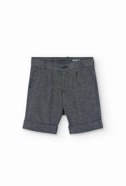 Flexible Waistline Boboli bermuda da bambino e ragazzo in denim 736040-2440 marinaio