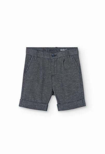Casual Fit Wear stripe design Boboli bermuda da bambino e ragazzo in denim 736040-2440 marinaio