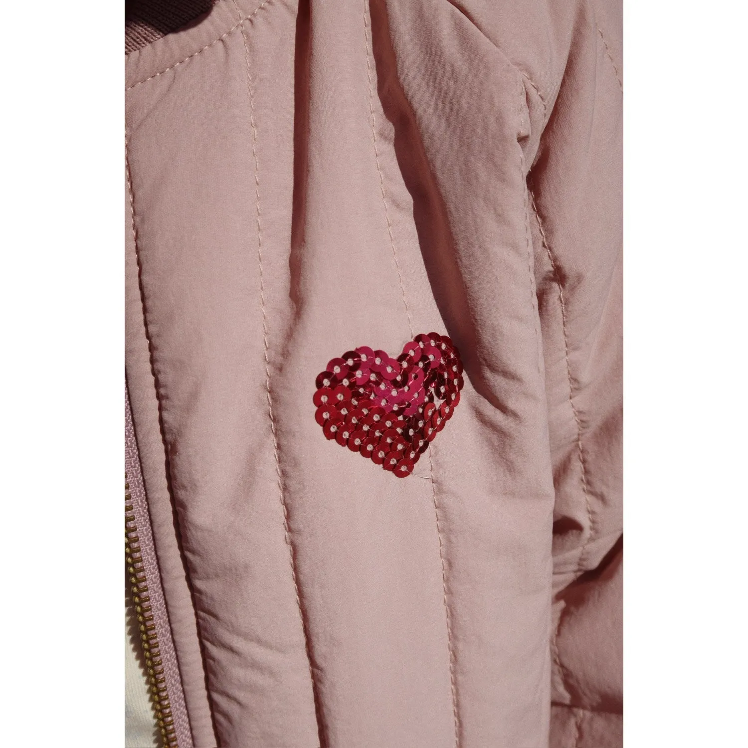 Konges Sl?jd Deauville Mauve Juno Bomber Jacket Stretchable Fabric