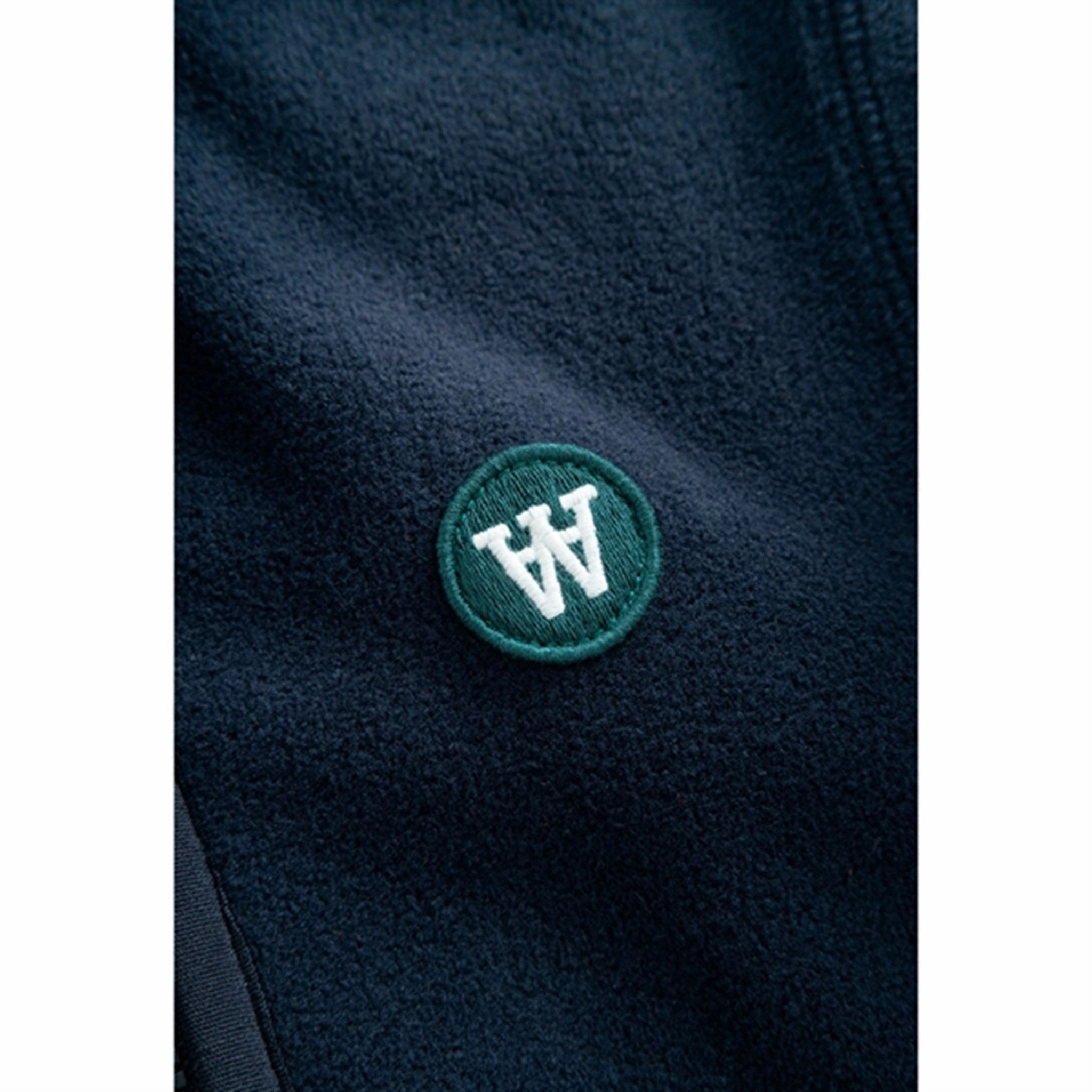 Wood Wood Eternal Blue Don Zip Fleece Breathable Material