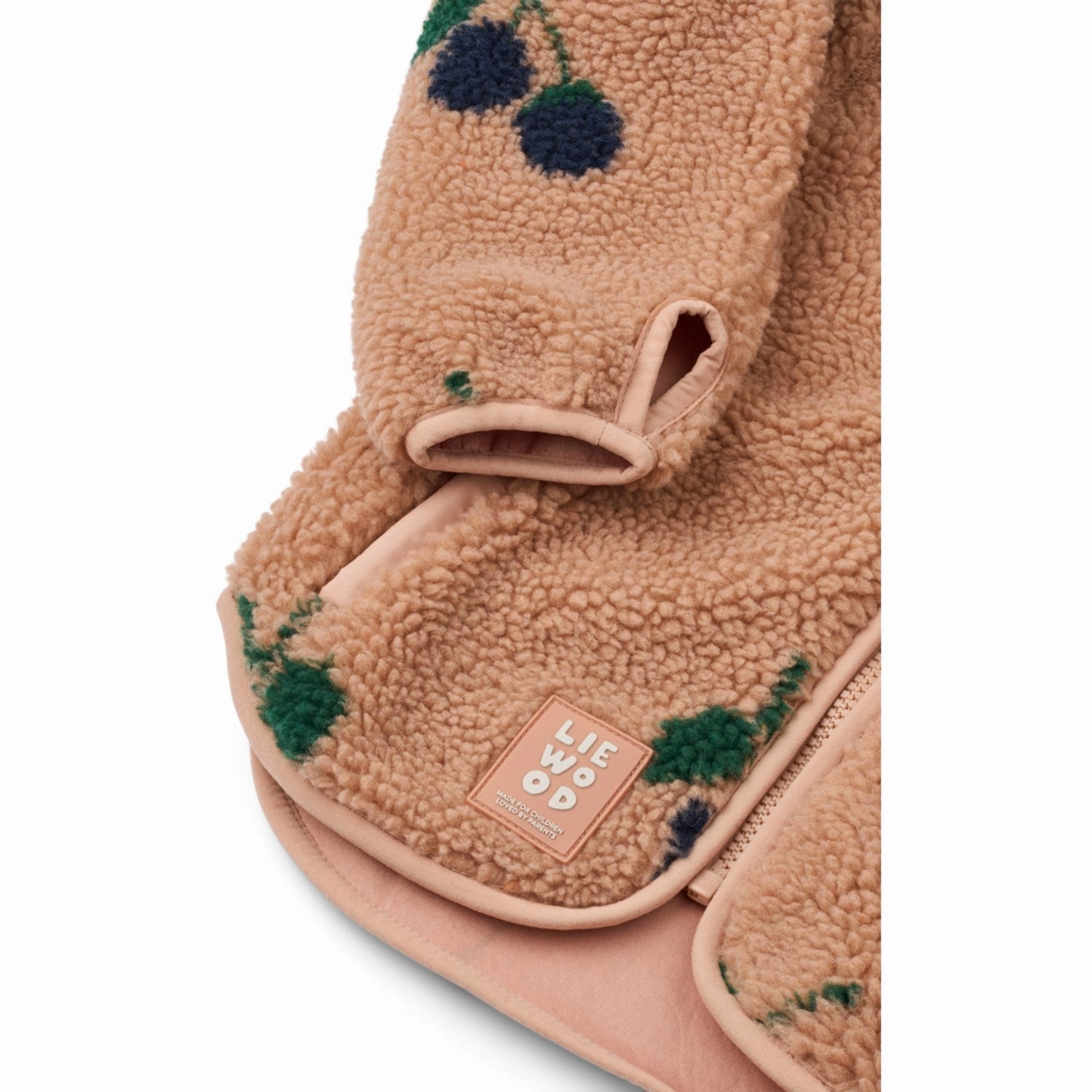 LIEWOOD Berry / Pale Tuscany Nolan Pile Jacket Comfy Layers AntiPilling Finish