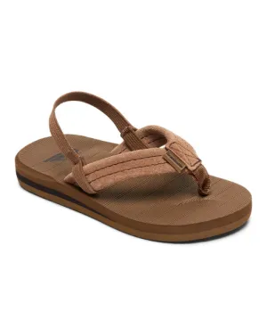 Quiksilver Toddler Kids' Boys Carver Suede Leather Sandals Flip Flops