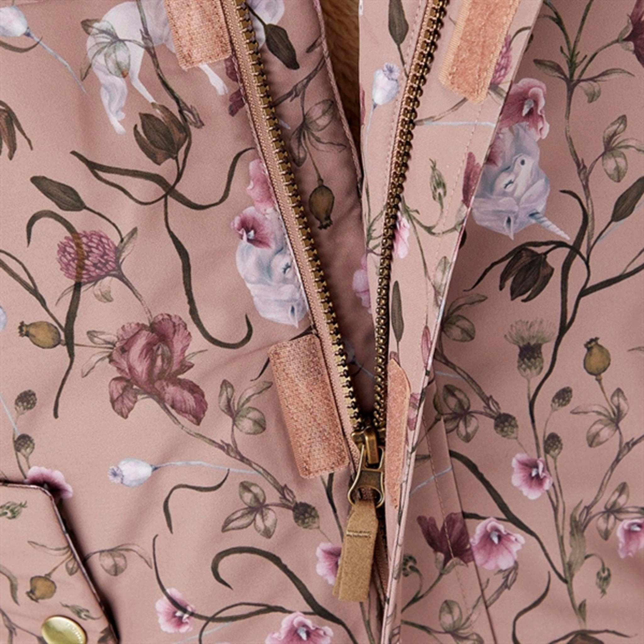 Concealed Zippers Name it Antler Snow Jacket Flower Unicorn Noos