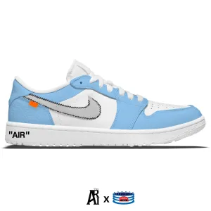"Carolina Force OW" Jordan 1 Golf Shoes