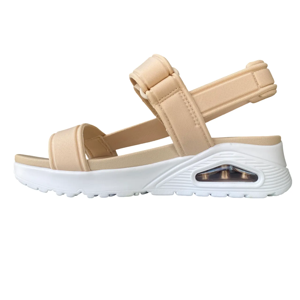 platform sandals Durable Rubber Skechers Sandali Uno Summer Stand2 Naturali Donna 119813 - Vegan