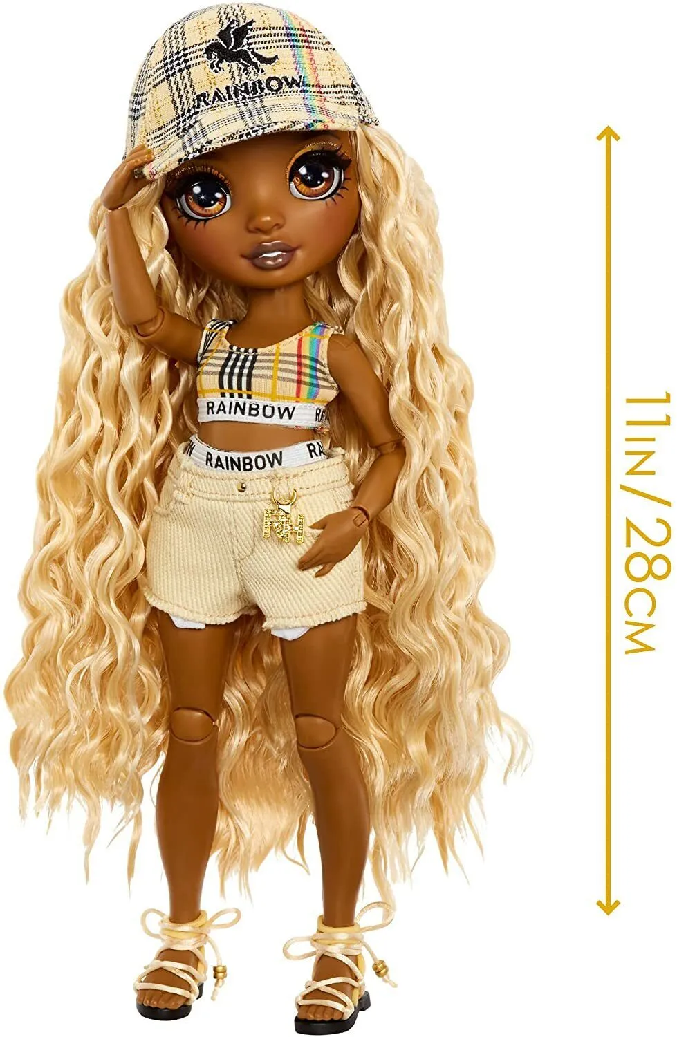 Rainbow High 578376EUC Pacific Coast-Harper Dune-Sand Fashion Doll with Outfit,