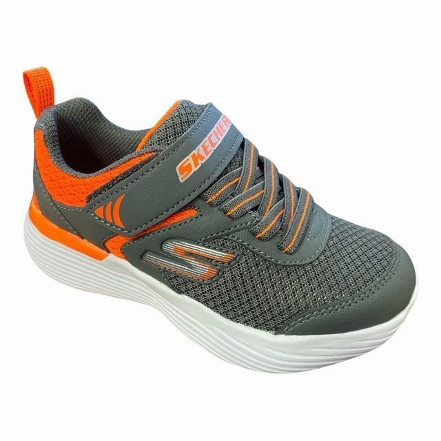 Skechers scarpa da corsa da bambino Go Run 400 V2 Darvix 405102L/CCOR grigio arancione sustainable running wear