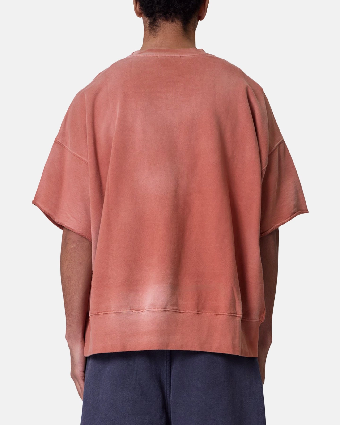 MNML Oversized Crewneck T-Shirt Rust Silk combination Casual Layering Wear