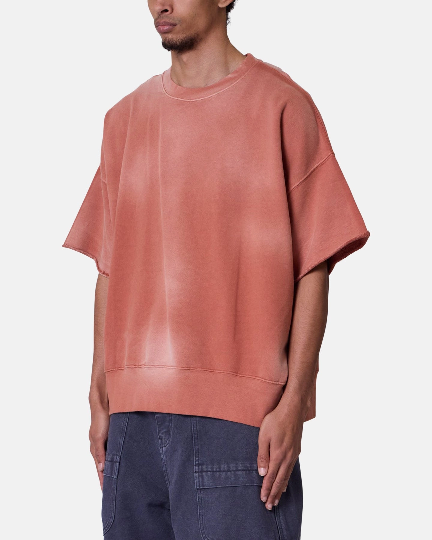MNML Oversized Crewneck T-Shirt Rust Casual Day Wear