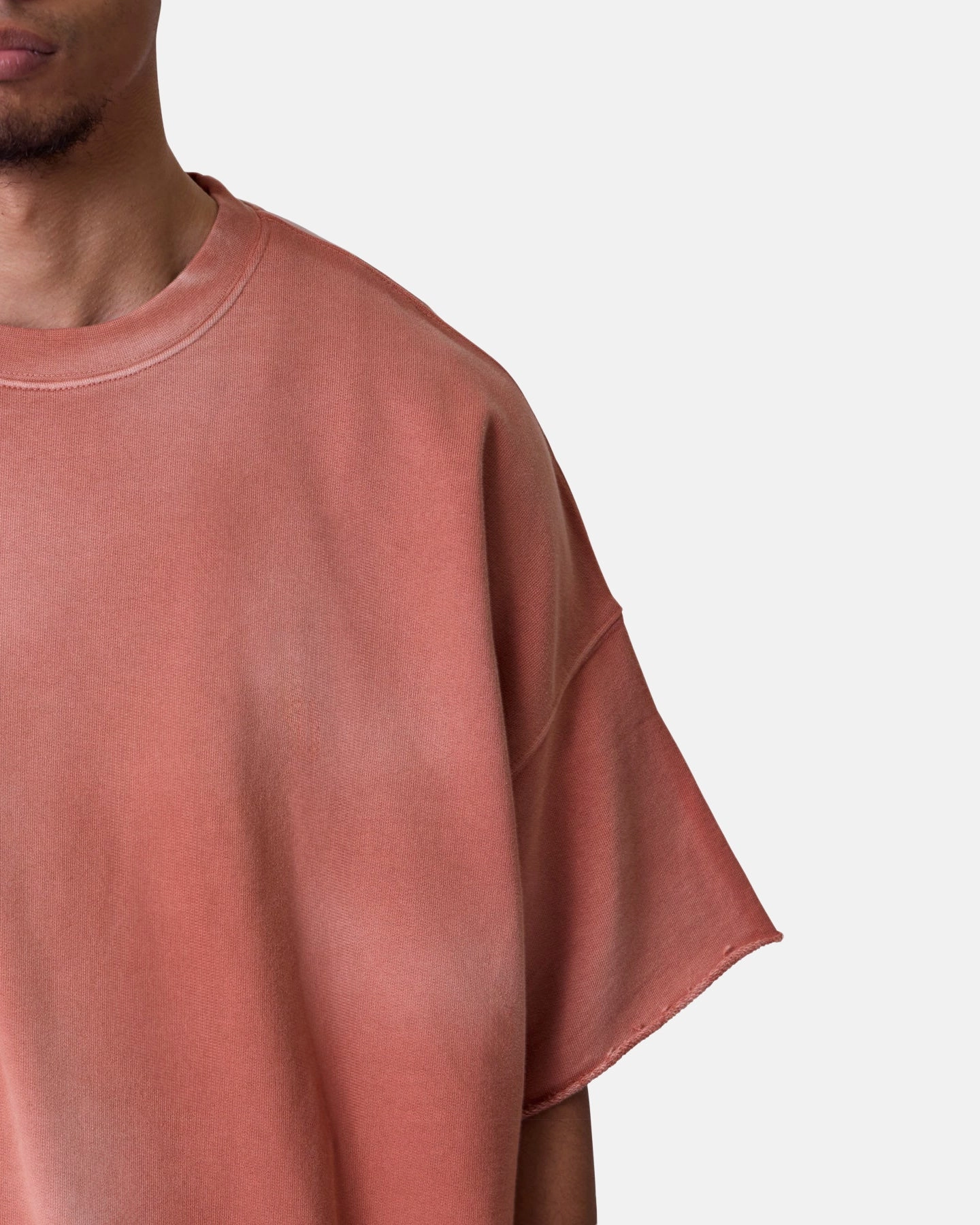 Beach relaxation hypoallergenic MNML Oversized Crewneck T-Shirt Rust