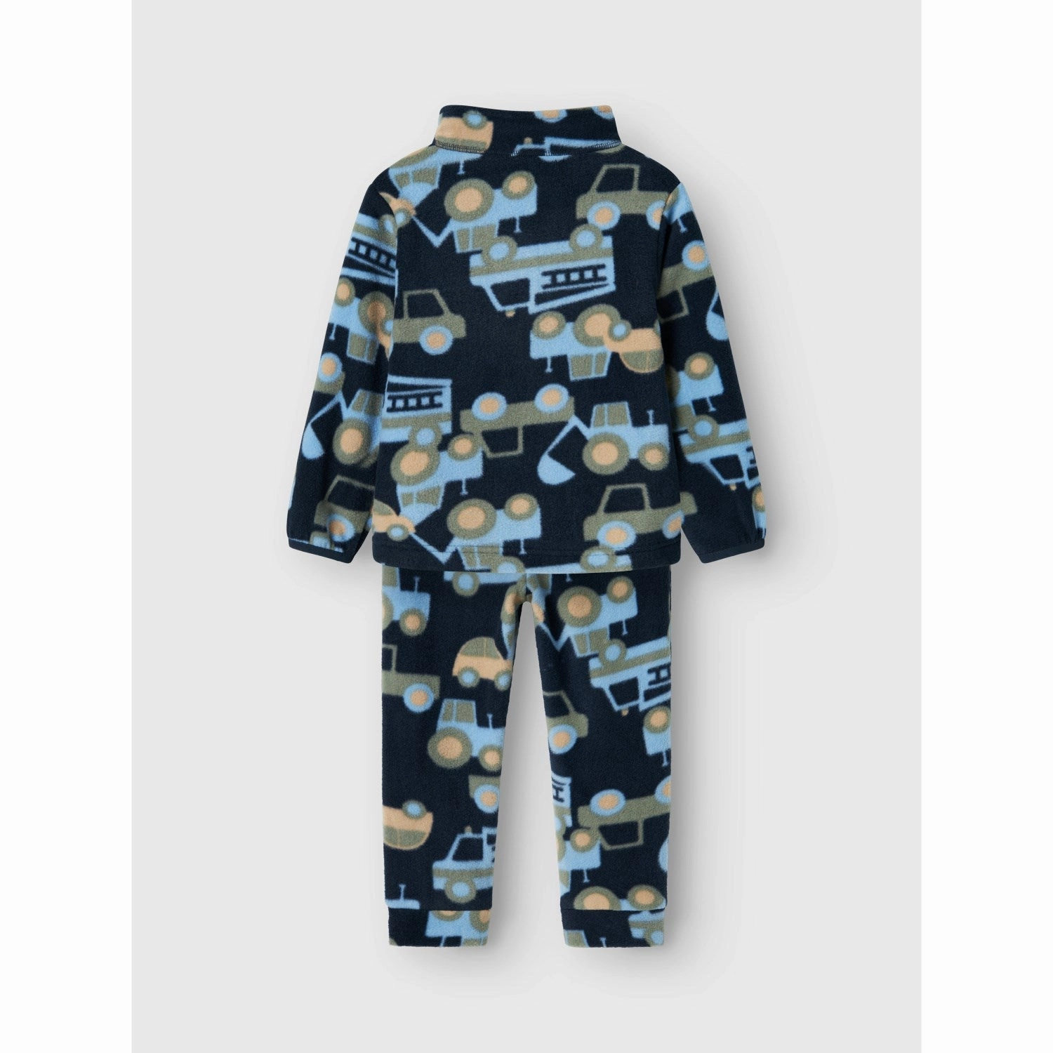 Name It Dark Sapphire Spektra Fleece Set AOP Windproof Thermal Shell