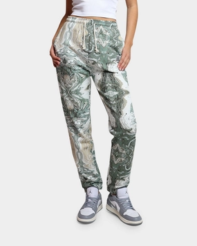 Urban Wear HUF Women's Swirl Fleece Pants Olive