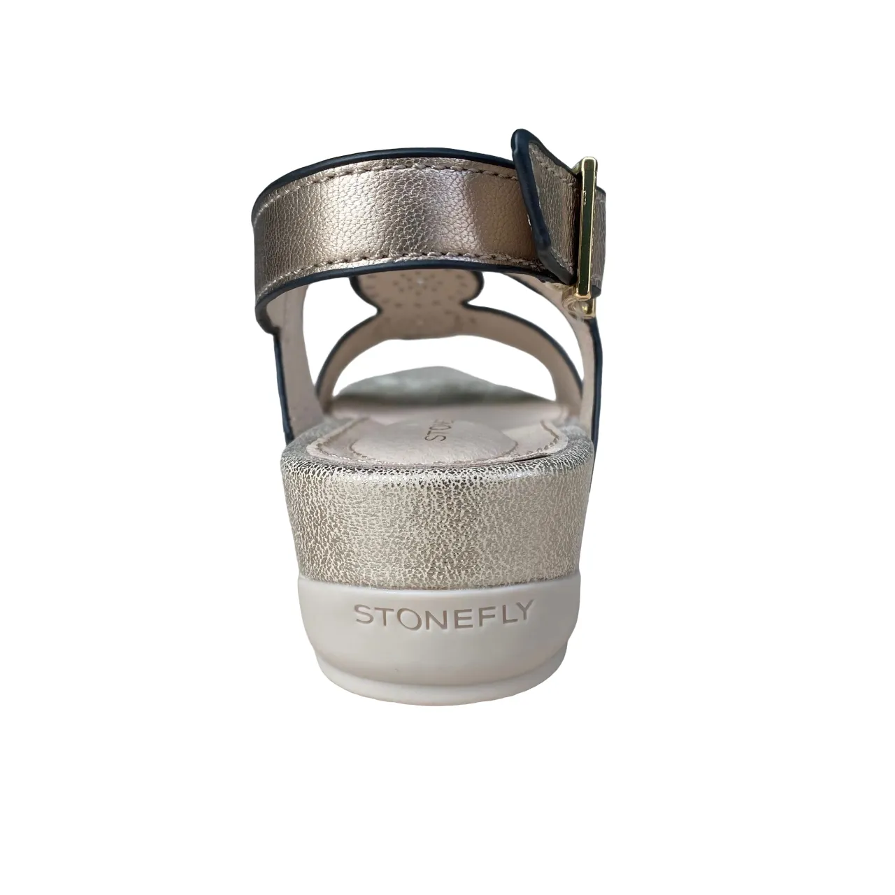 Foot-Friendly Design Stonefly sandalo casual da donna Eve 30 in pelle laminata 220837 Z00 metallo