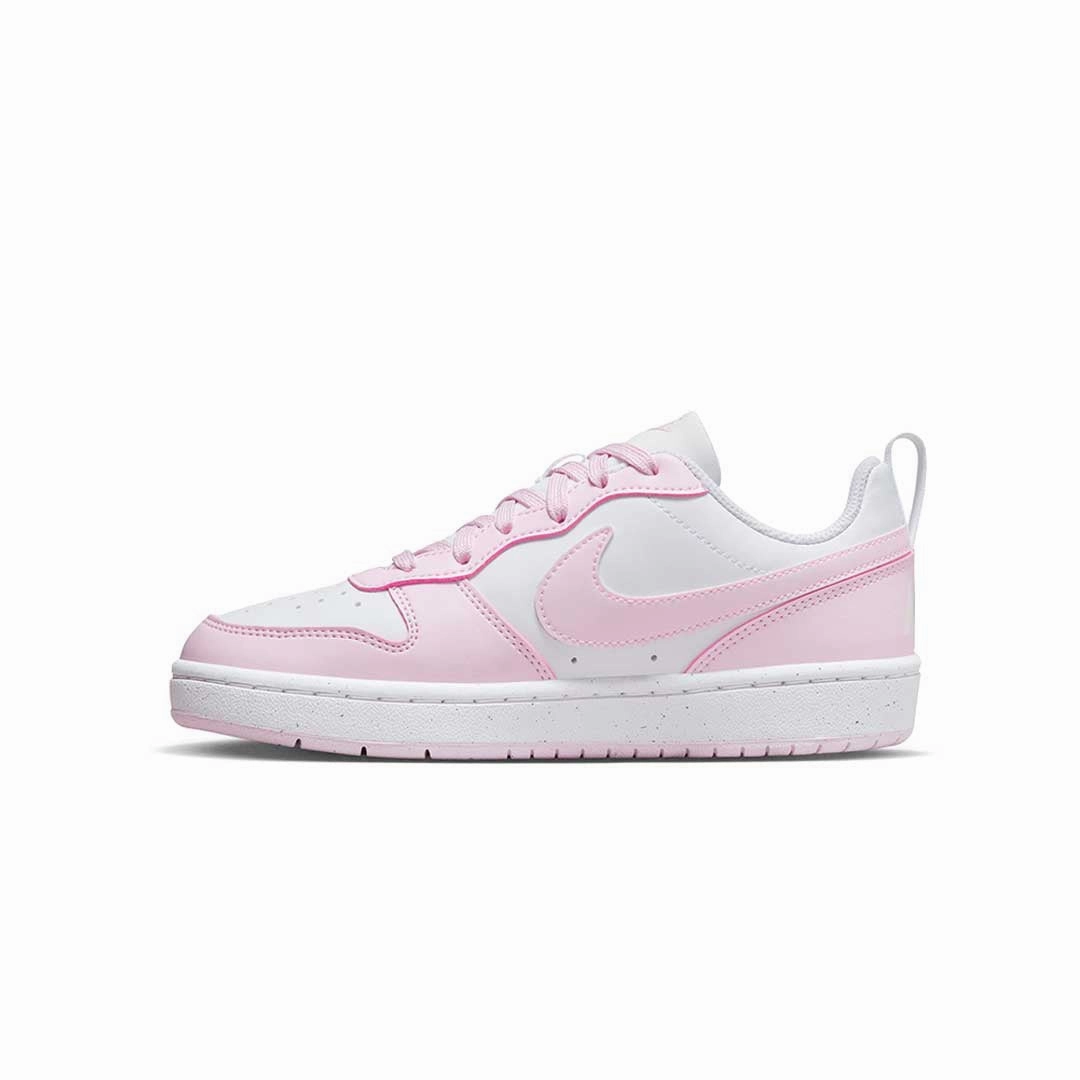 Nike - Kids' (Junior) Court Borough Low Recraft Shoes (DV5456 105) Refined performance Lace Up System
