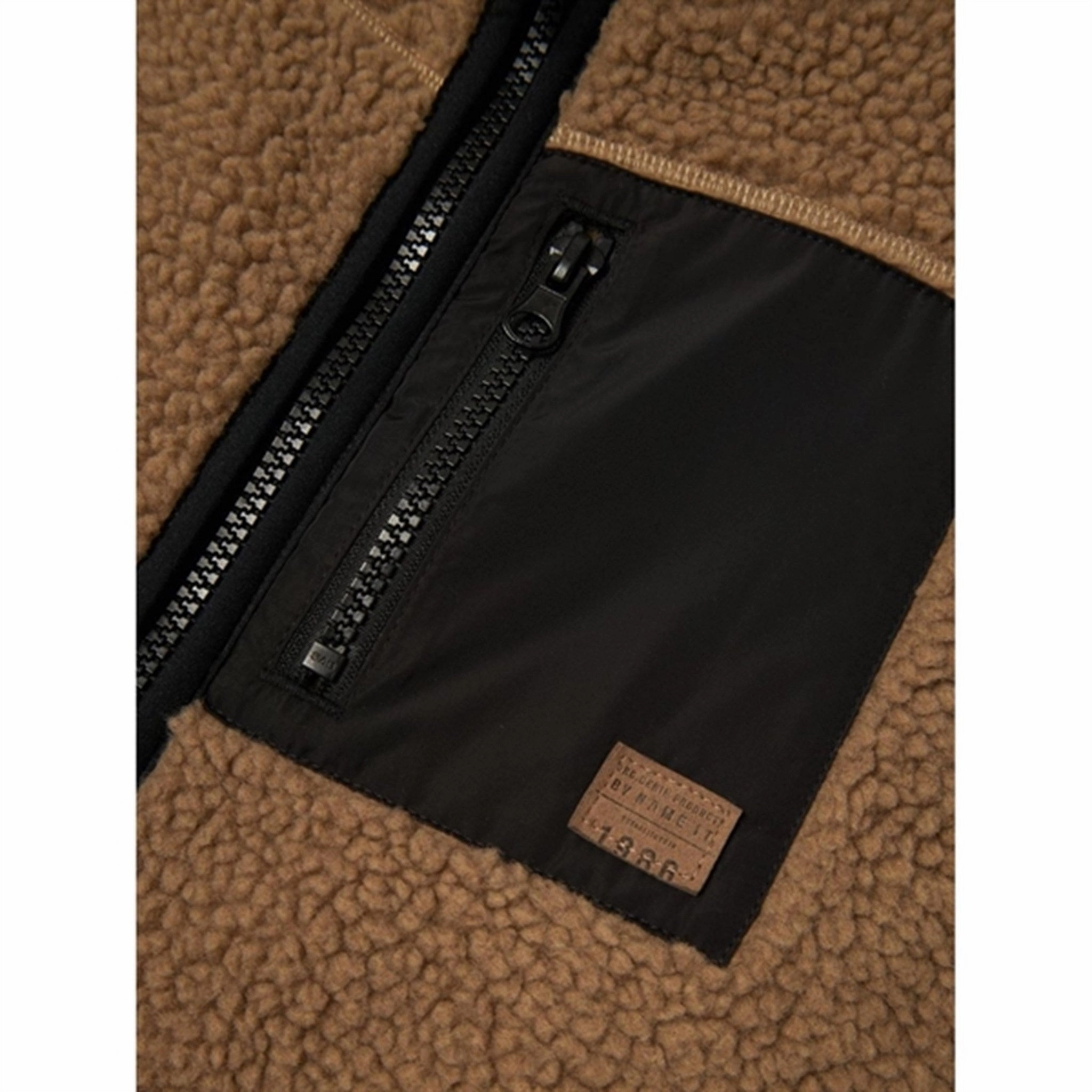 Name it Savannah Tan Magot Teddy Jacket Durable Coating