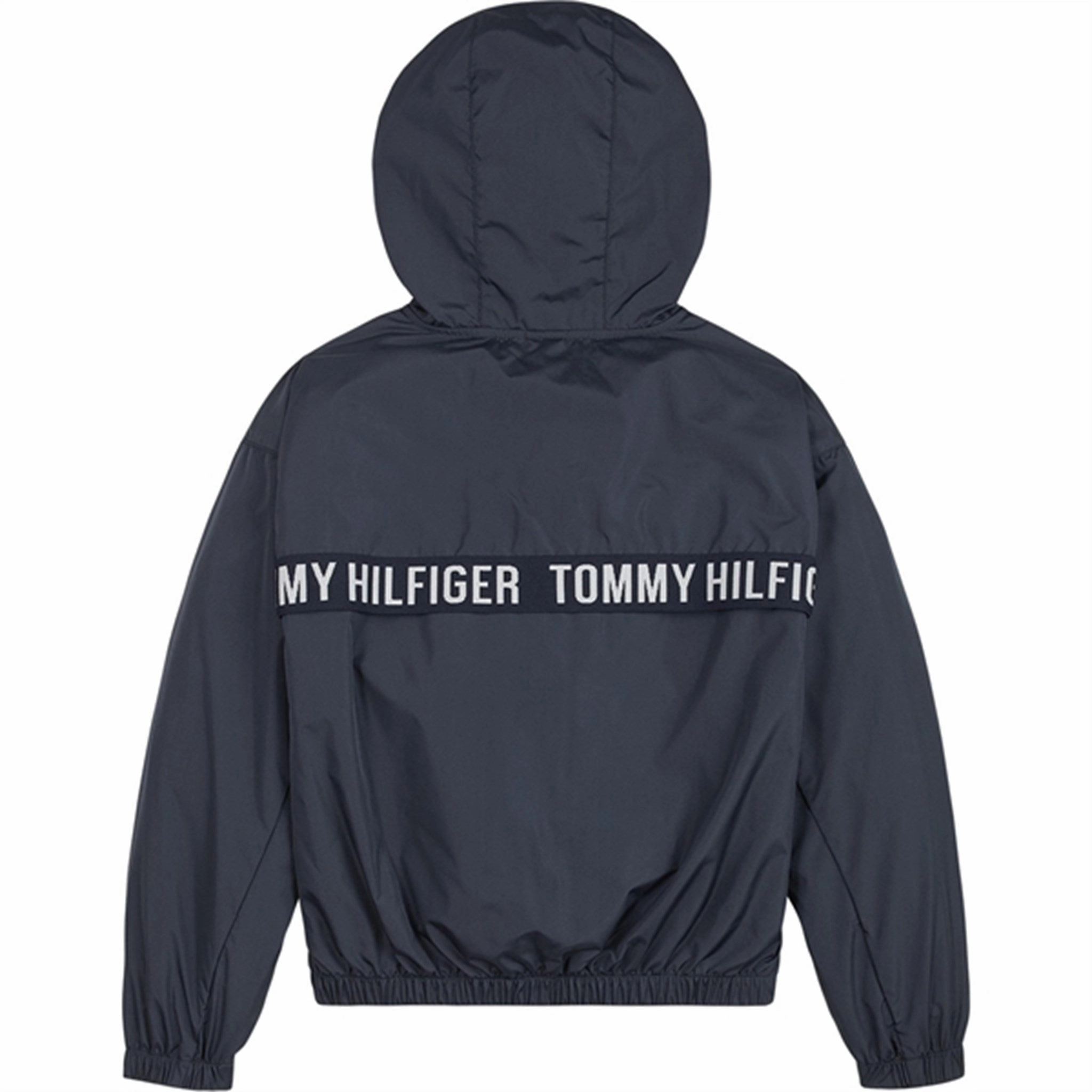 Hidden Ventilation Tommy Hilfiger Hero Taping Windbreaker Girls Jacket Twilight Navy