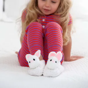 Red Heart Knit Pet Pal Bunny Slippers