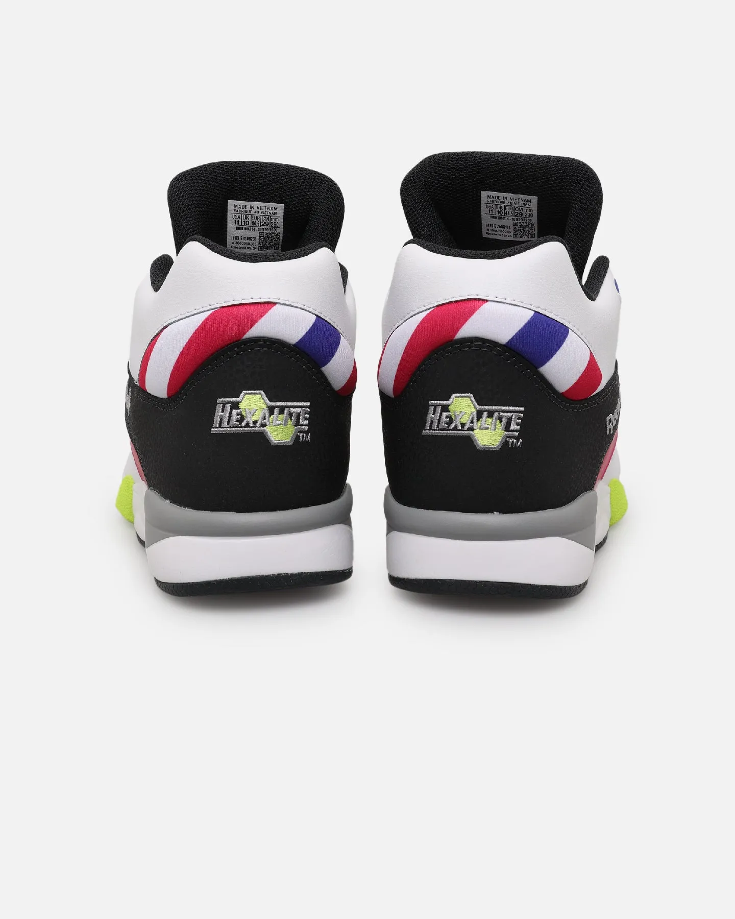 Reebok Court Victory Pump White/Black Impact Resistant Foam Rolling Gait Design