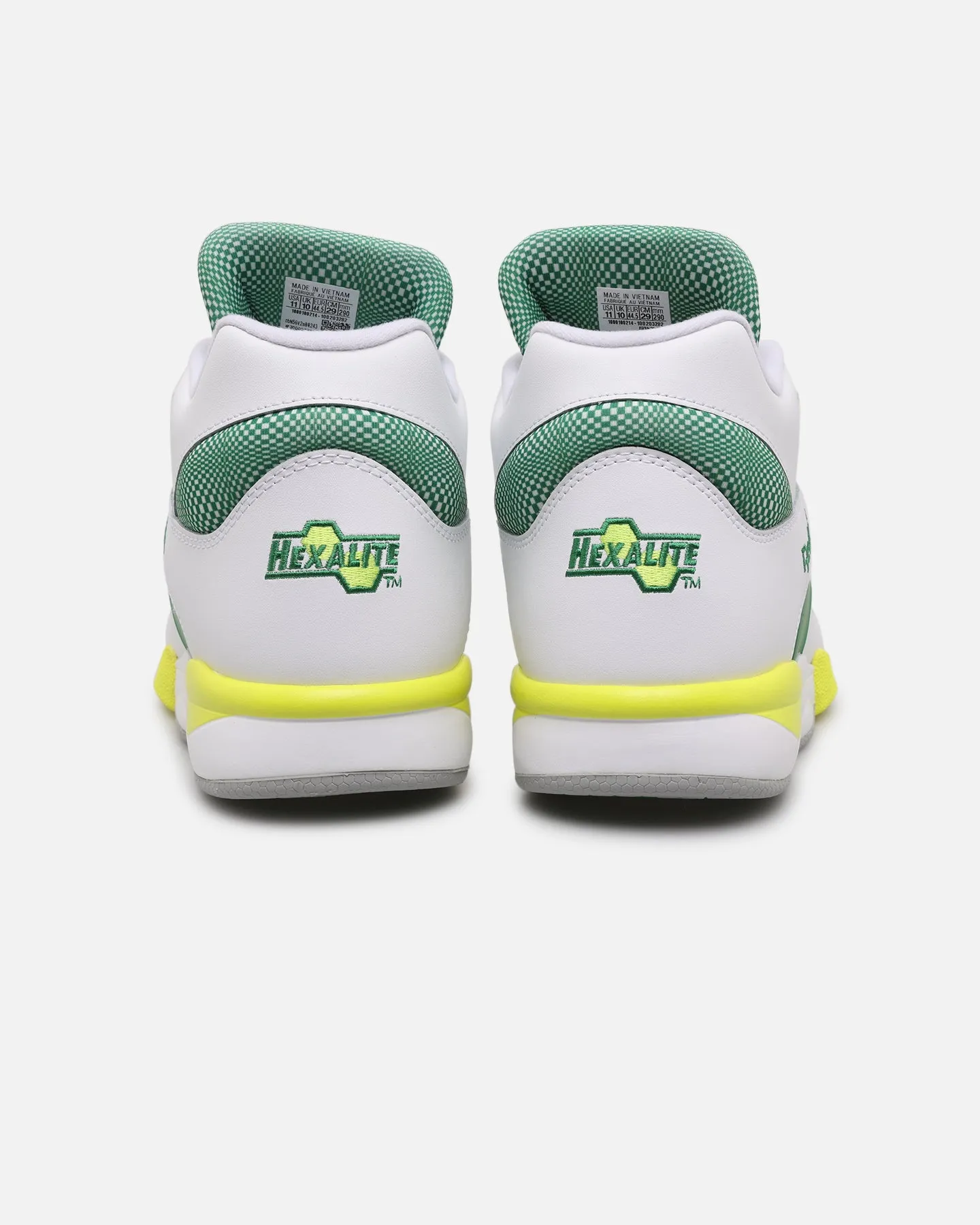 Distinctive breathability Durable Material Reebok Court Victory Pump White/Green