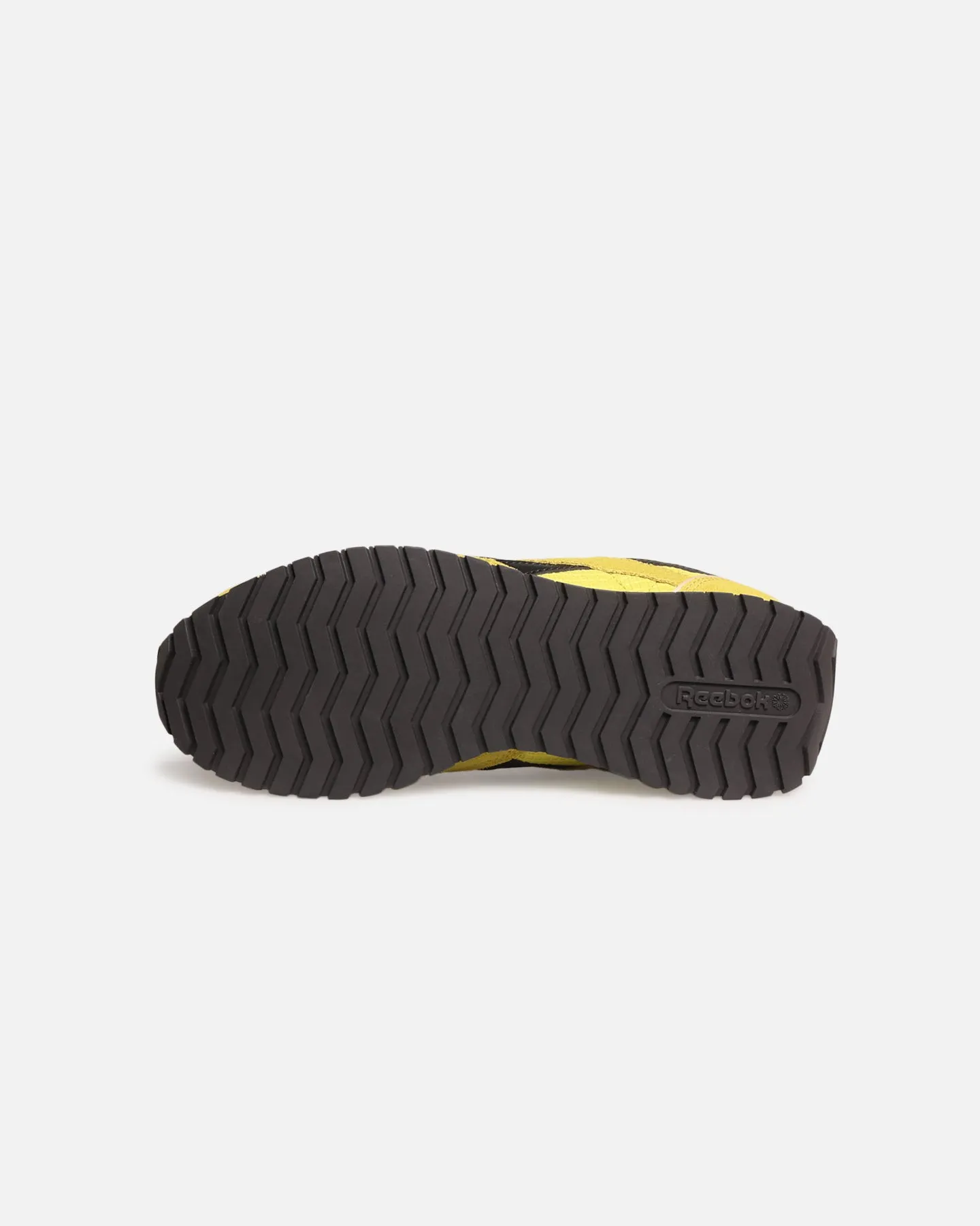 Reebok Women's Classic AZ Yellow running on beaches
