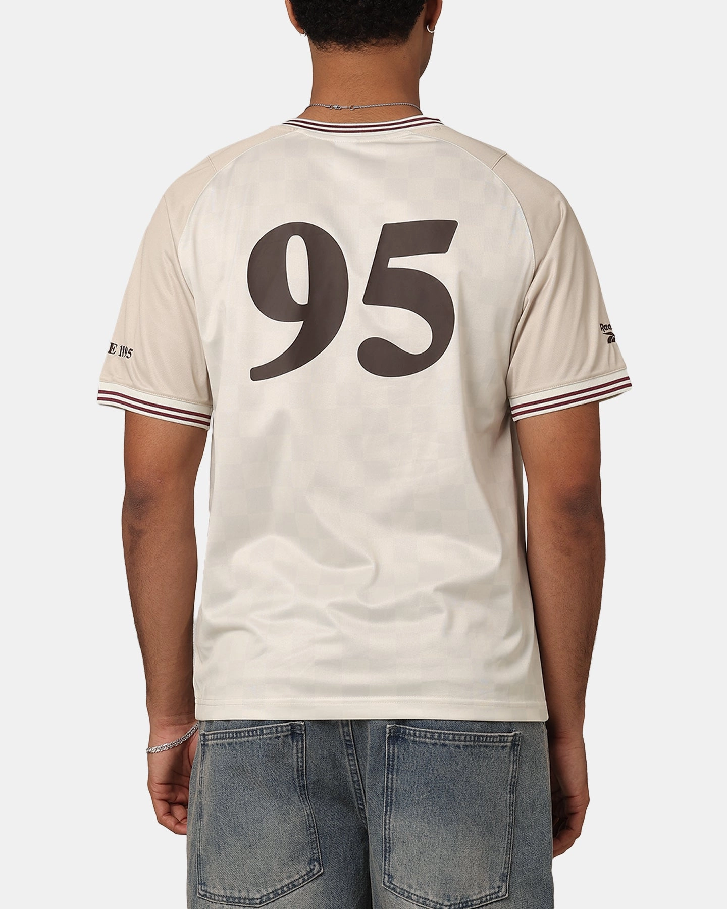 Smooth Zone Paneling Fitness Look Reebok Beige Heritage Jersey Utility Brown