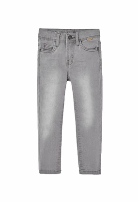 Festival Outfit Urban Explorer Boboli Pantalone denim elastico per ragazzo 590048 grigio
