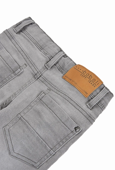 Casual Element Boboli Pantalone denim elastico per ragazzo 590048 grigio