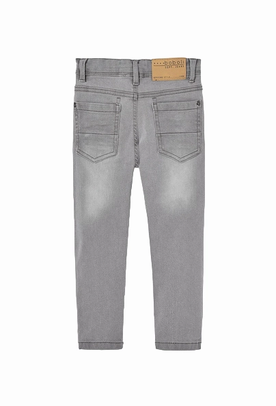 Boboli Pantalone denim elastico per ragazzo 590048 grigio Fit Layer