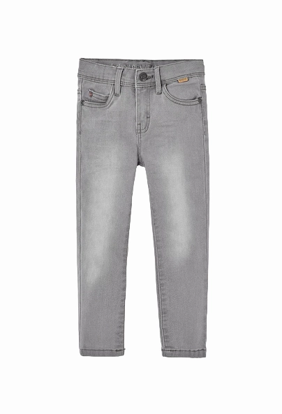 Boboli Pantalone denim elastico per ragazzo 590048 grigio Workwear Ready