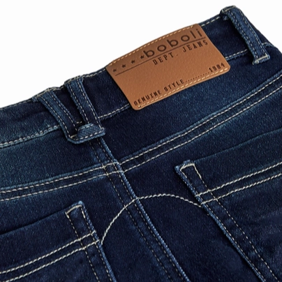 Boboli Pantaloni denim per ragazzo BCI 517216 blu scuro Trend Setter Chill Outfit Versatile Relaxed Style