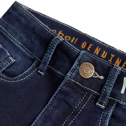Boboli Pantaloni denim per ragazzo BCI 517216 blu scuro Easy Outfit