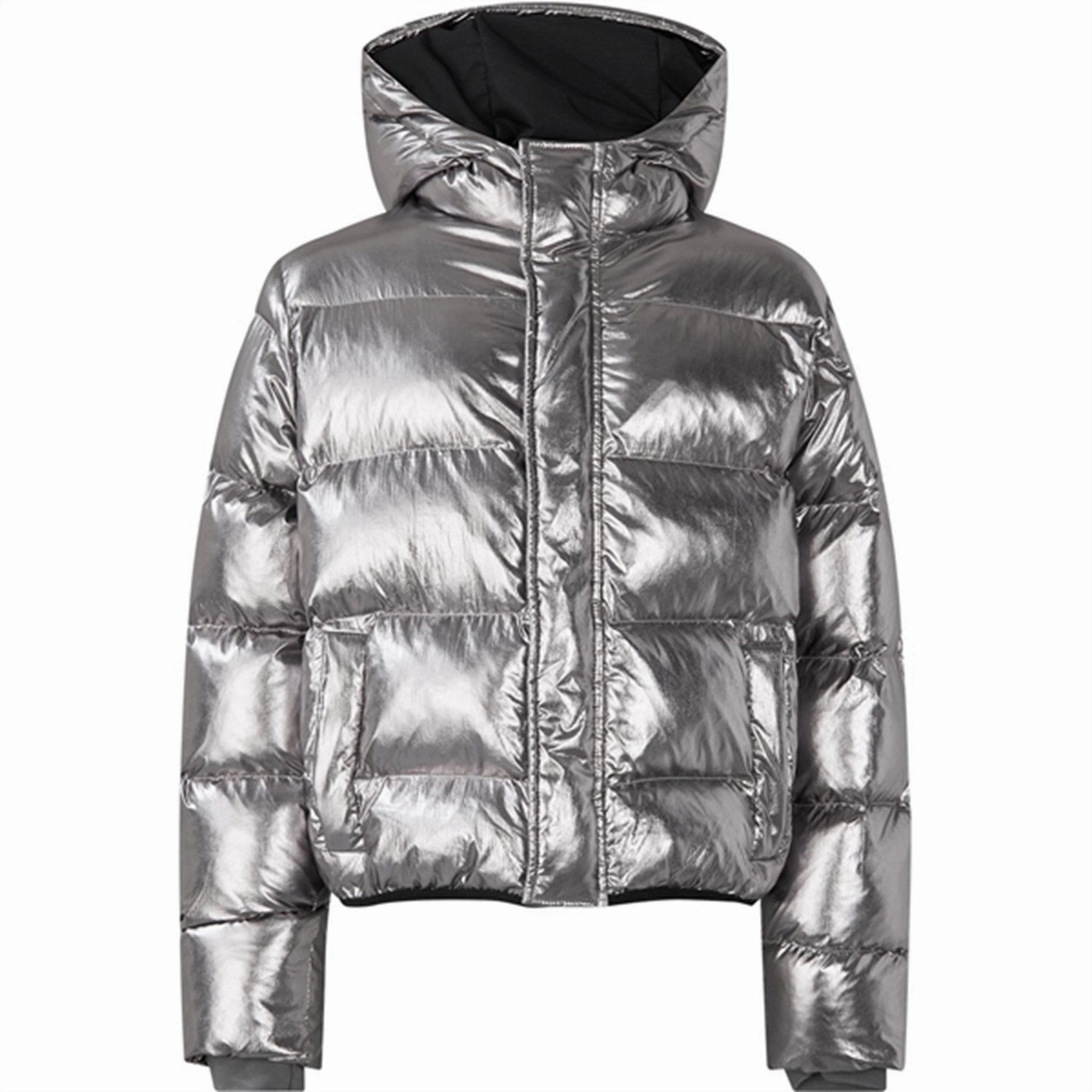 Mads N?rgaard Shiny Crinckle Jojina Jacket Asphalt Light Pack Option Easy Fit Piece