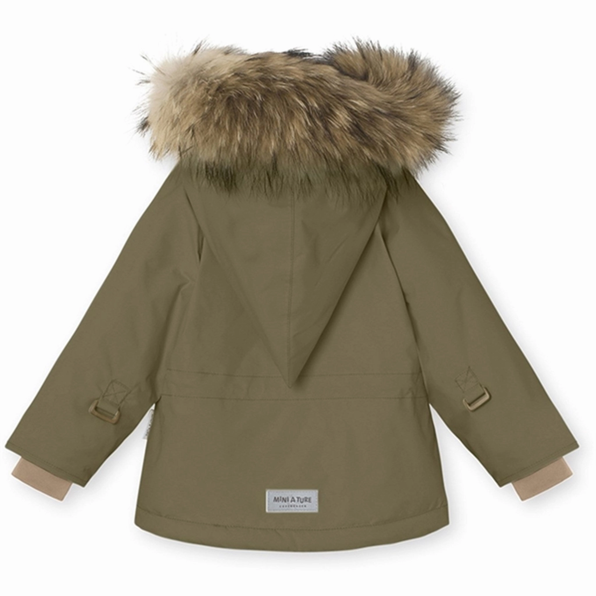 MINI A TURE Wang Fleece Fur Winter Jacket Capers Green Modern Street All Year