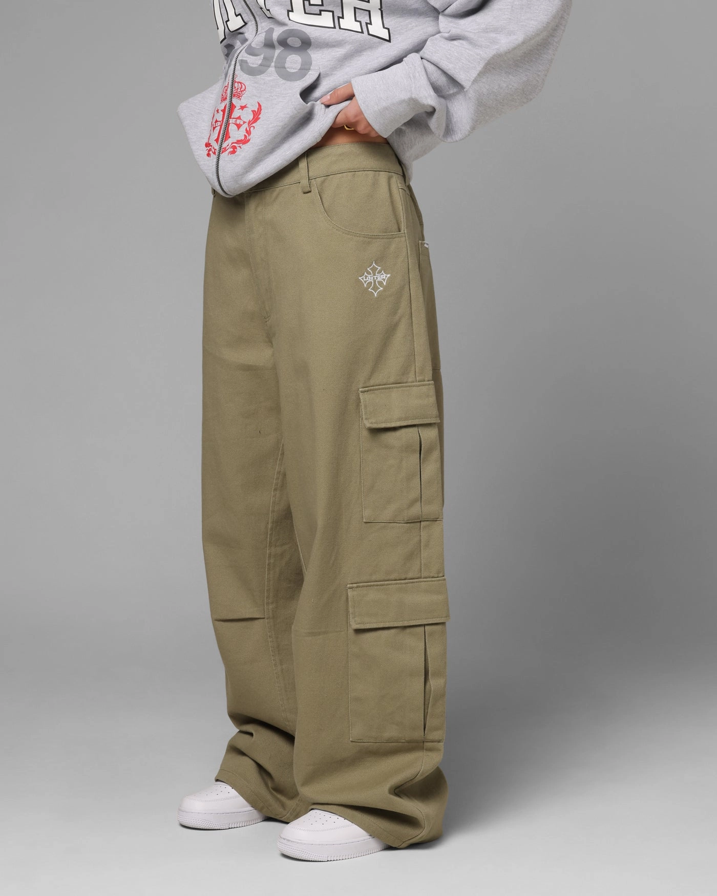 Loiter F-16 Balloon Cargo Pants Khaki CompressionSupport Smart Layer