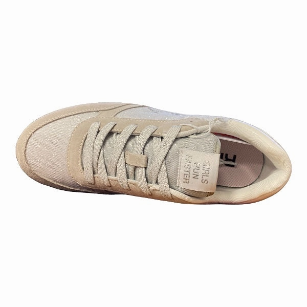Sun68 scarpa sneakers da ragazza Ally Glitter Mesh Z32403 01 bianco shock - dispersion professional running footwear