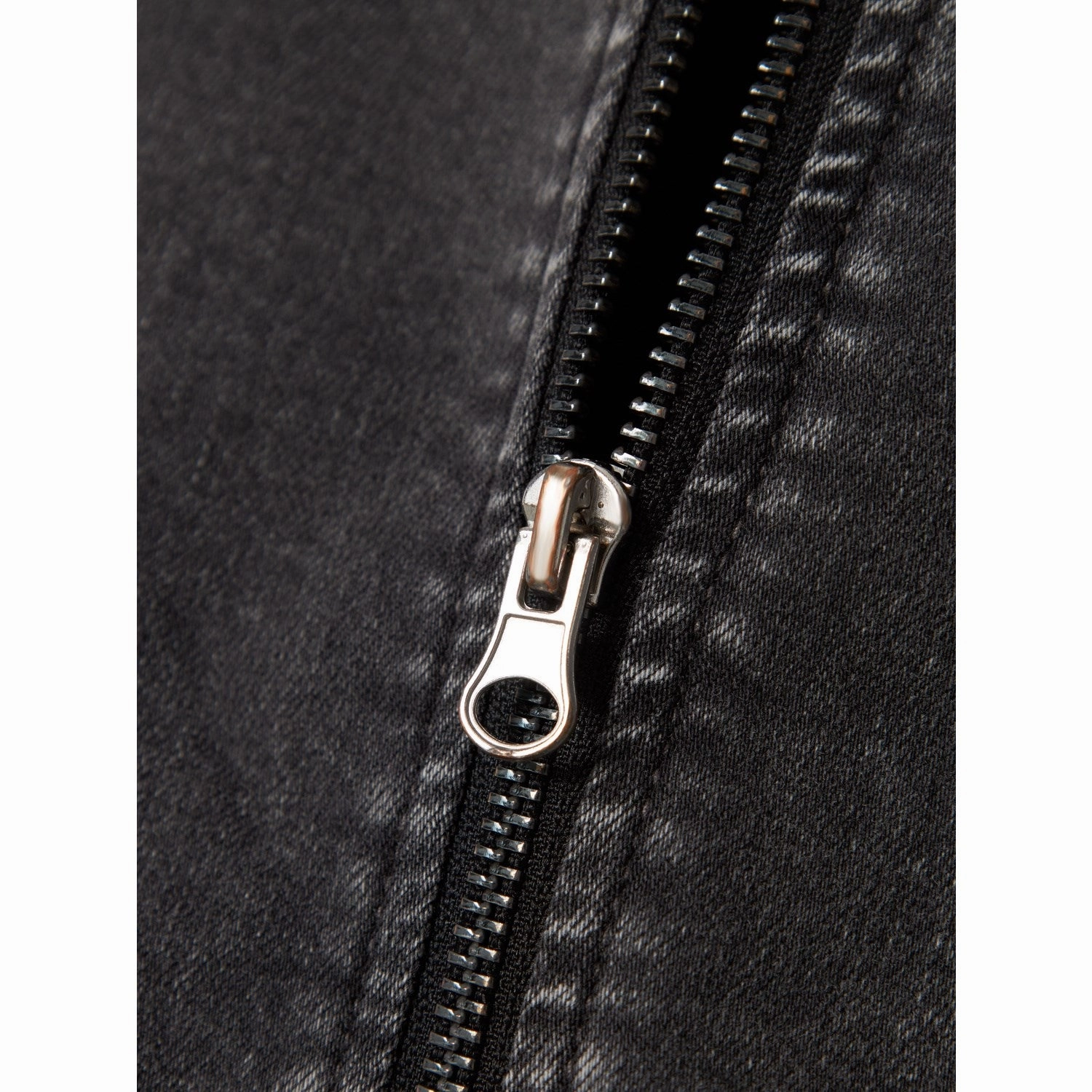 Temperature Regulating Tech Stretch Paneling Name It Dark Grey Denim Luna Denim Bomber Jacket