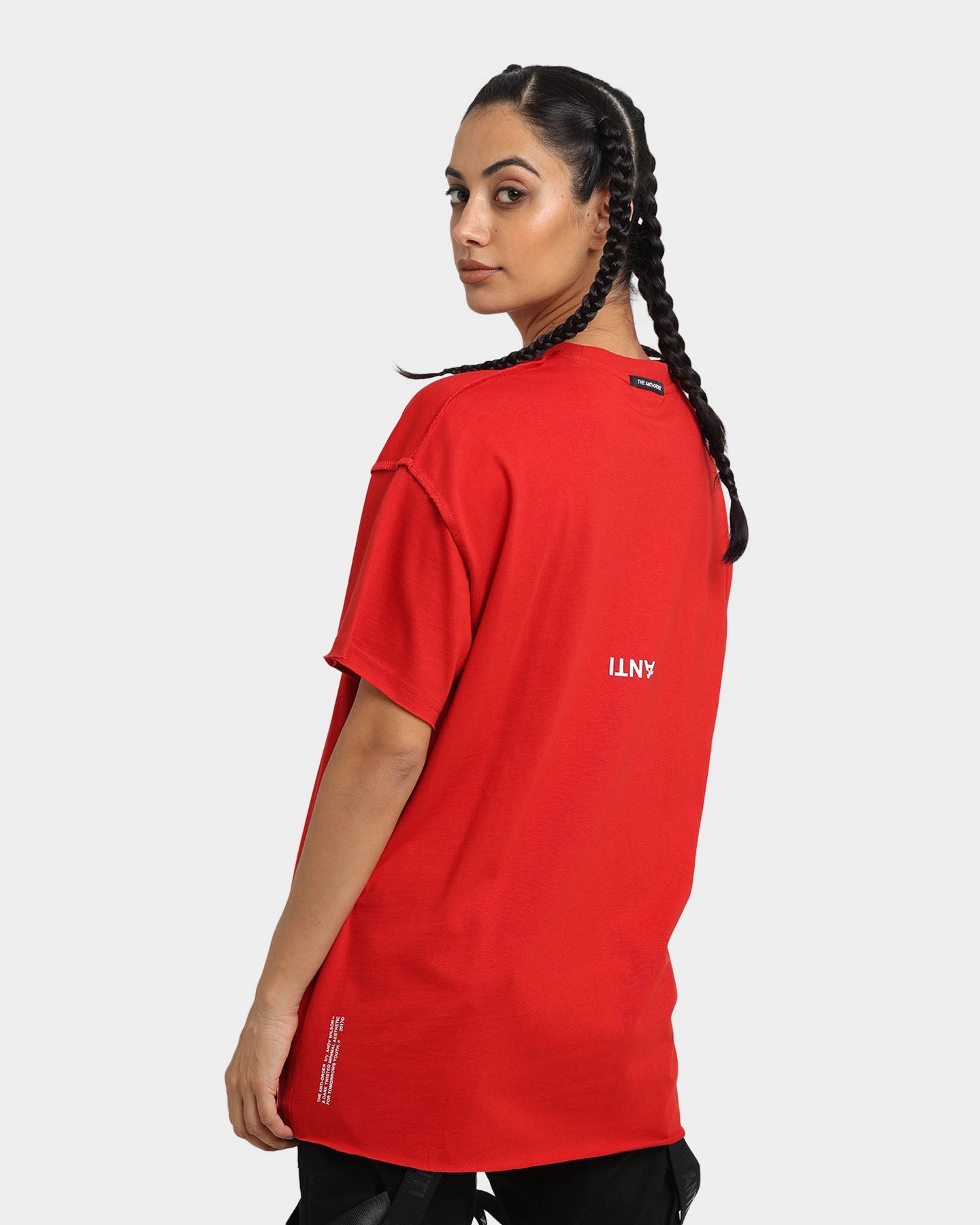 The Anti Order Death Metal Oversized T-Shirt Red/White Weekend Fashion