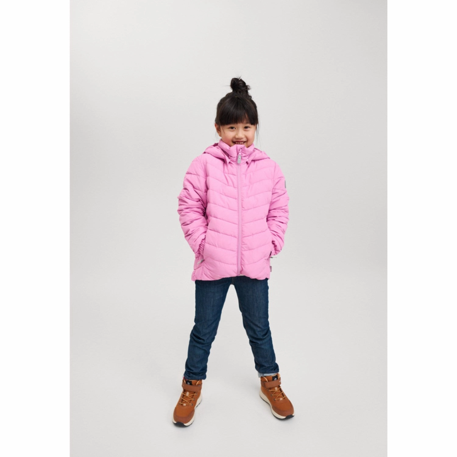 Ripstop Fabric Technology Quilted Pattern Reima Mauve Pink Jacket Uumaja Mauve Pink