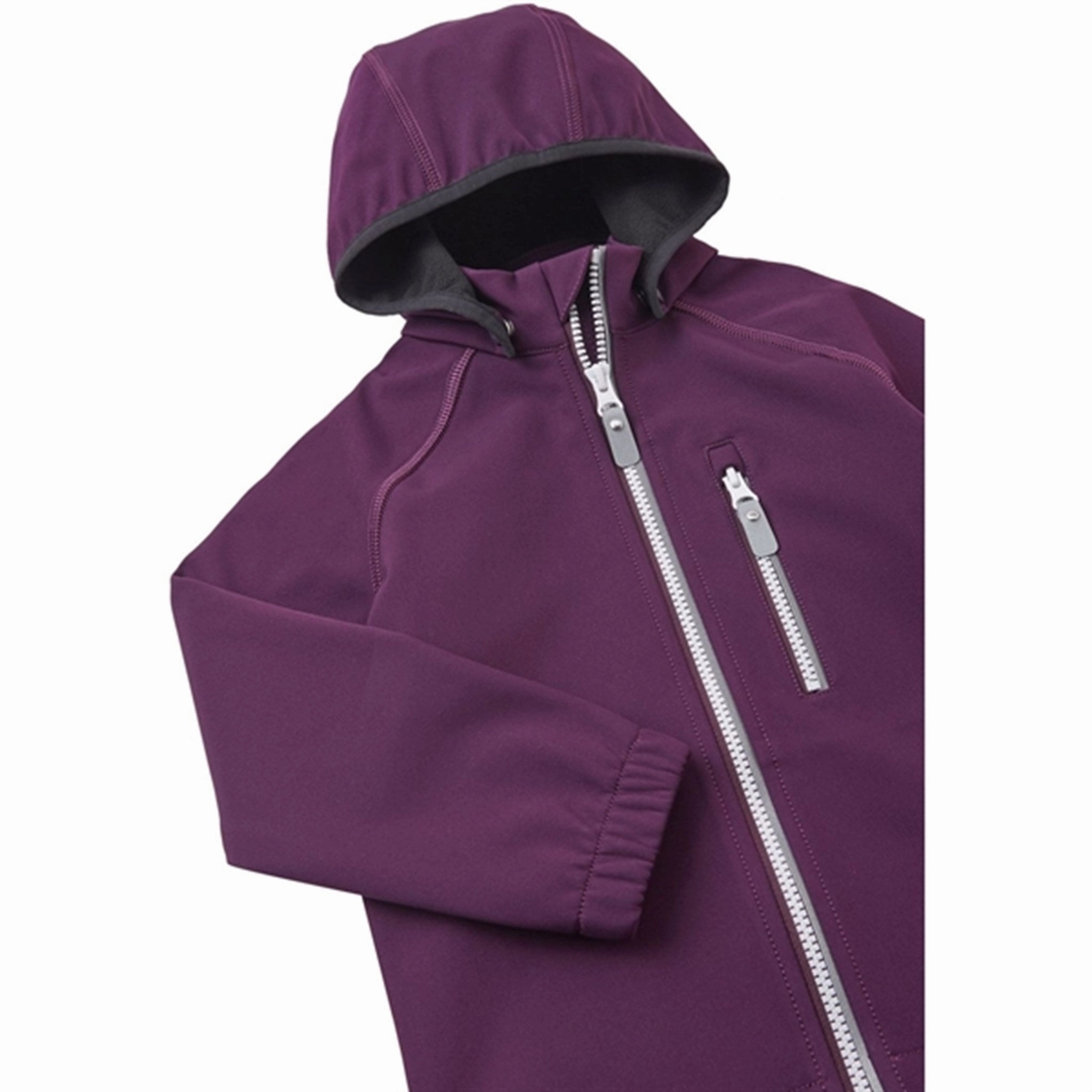 Reima Softshell Jacket Vantti Deep purple Clean Fit Design