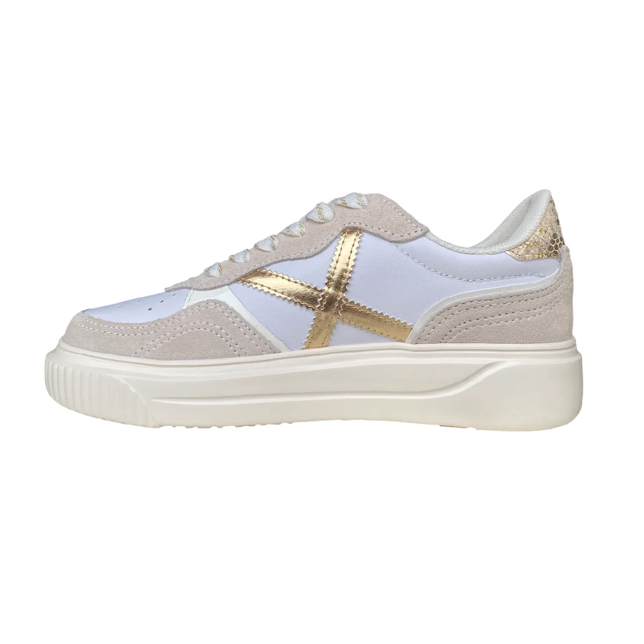 Munich scarpa sneakers da donna Suggar 8092015 beige Flat terrain stability