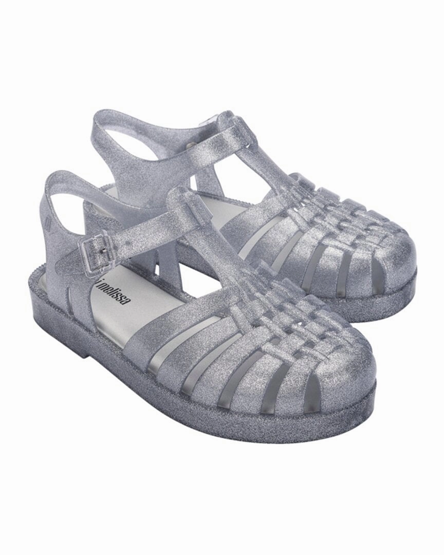 Lightweight Frame Slip Friendly Mini Melissa Possession Shiny Sandal