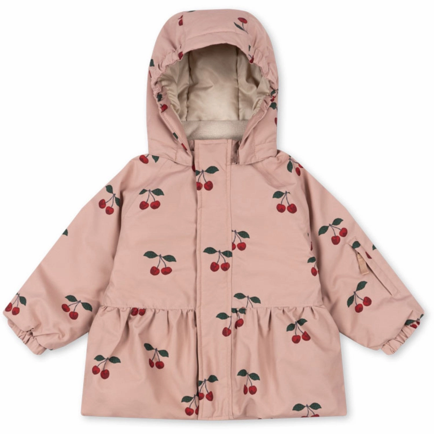 FoldableStructure NonIrritatingSeams Konges Sl?jd Ma Grande Cerise Blush Mismou Frill Jacket